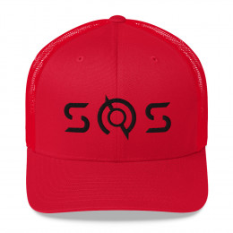 SOS Trucker Cap (black logo)