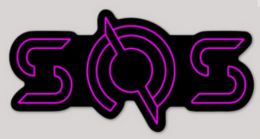SOS Pink TRON Sticker