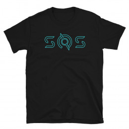 Blue TRON SOS Logo T-Shirt (unisex)